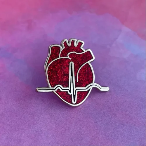 EKG Heart - Glitter Edition | Rad Girl Creations